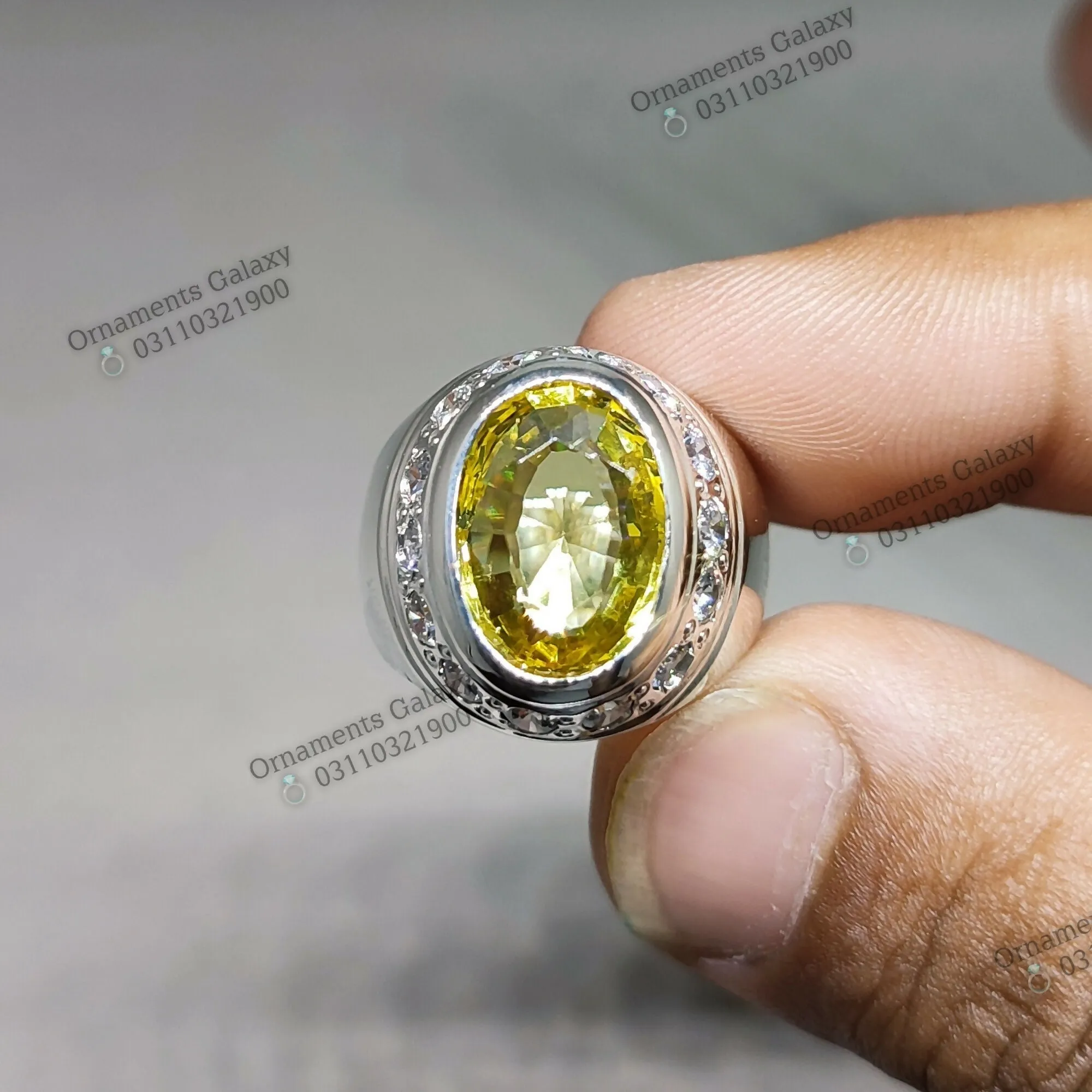 10 CT Oval Cut Dark Deep Yellow Citrine Mens Lattice Ring Sterling Silver 925 Handmade Citrine Ring Rare Deep Yellow Citrine Ring