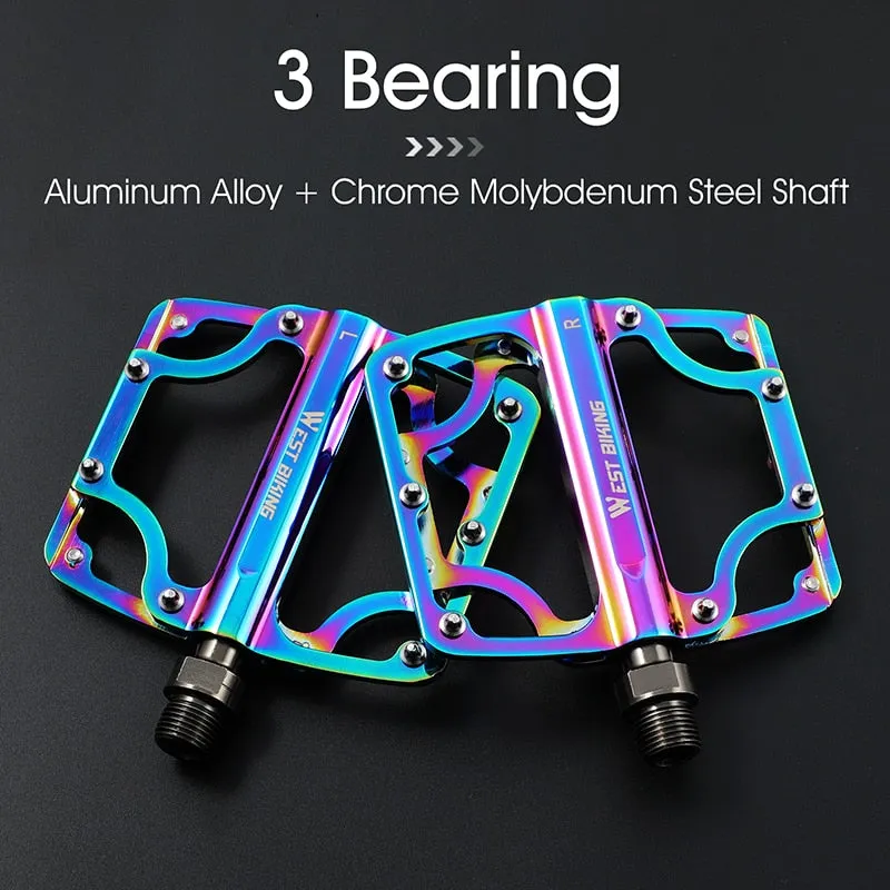 3 Bearings Bicycle Pedals Ultralight Anti-slip CNC BMX MTB Road Bike Pedal Cycling Sealed Bearing Bike Pedals