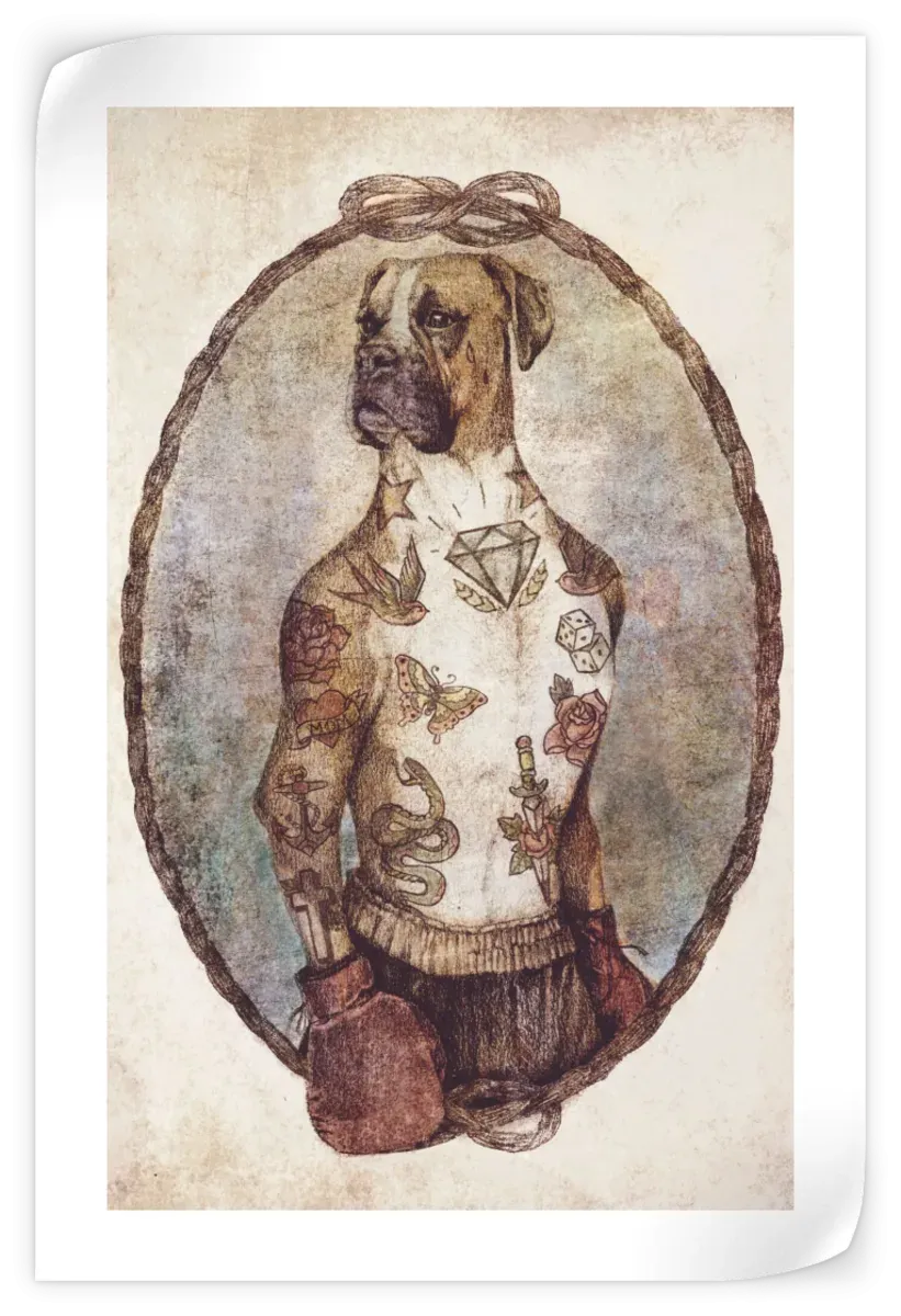 A Boxer Dog Wall Art