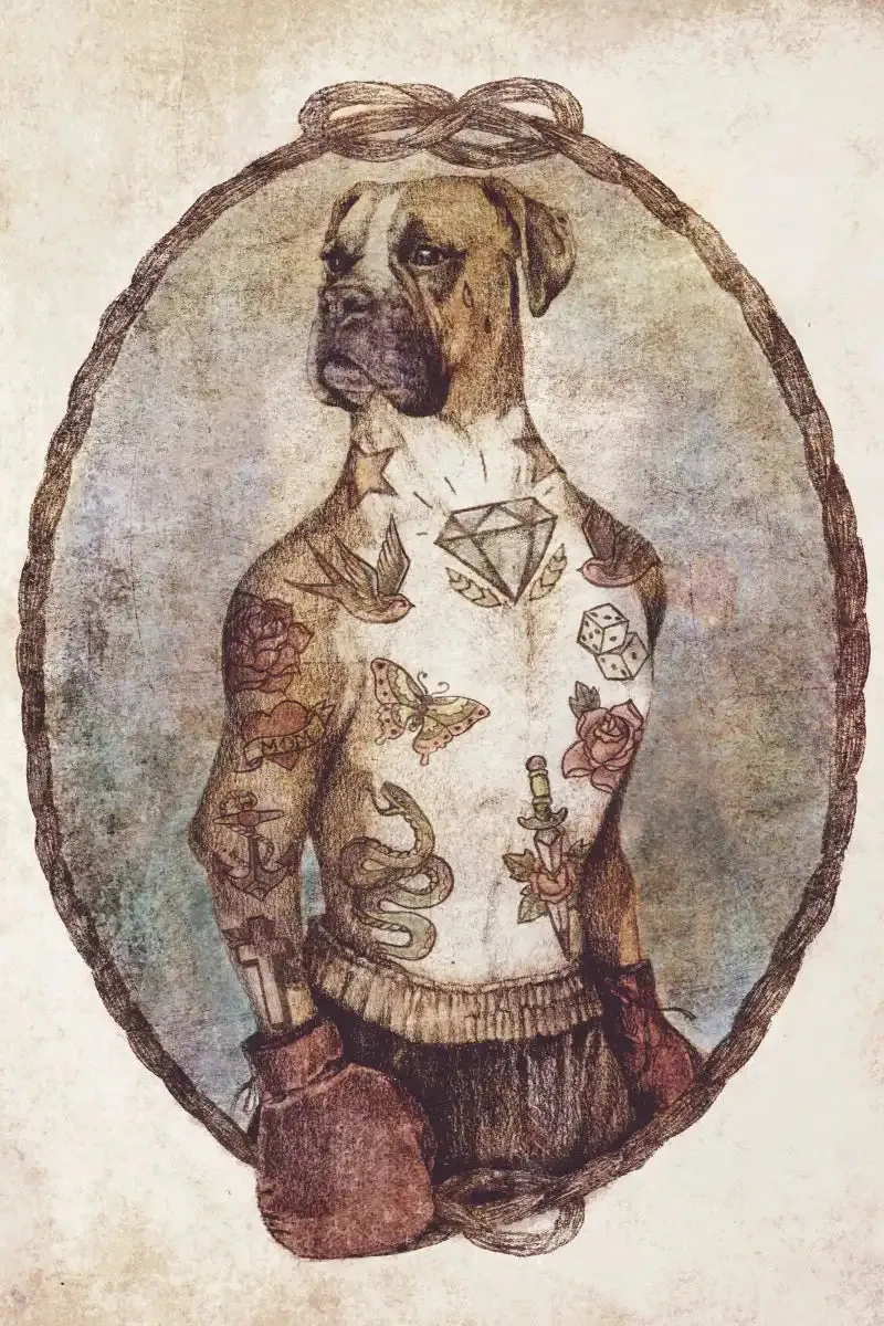 A Boxer Dog Wall Art