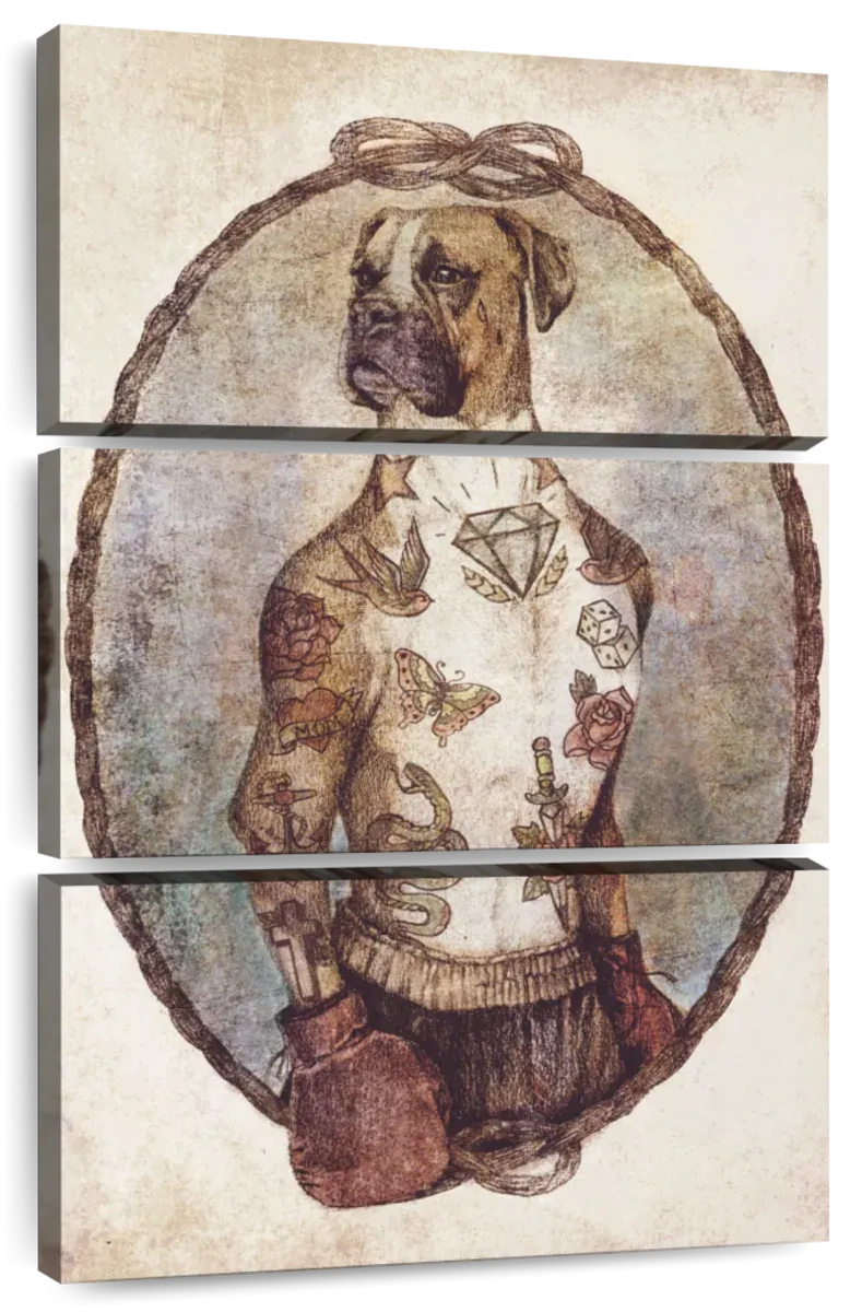 A Boxer Dog Wall Art