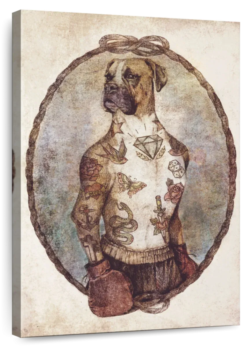 A Boxer Dog Wall Art