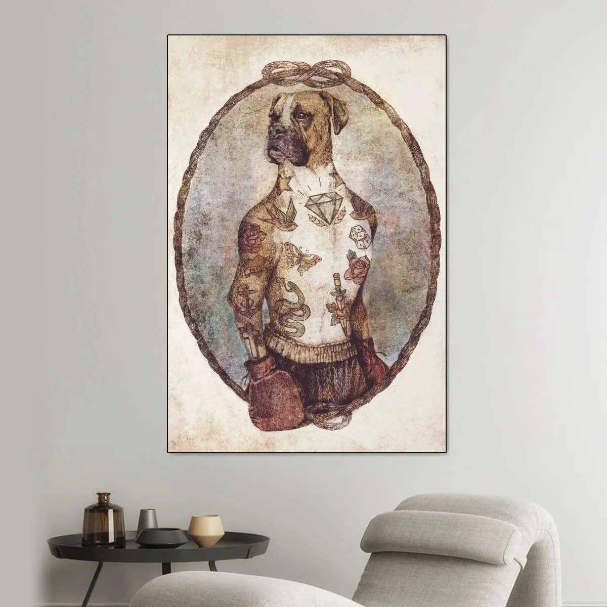 A Boxer Dog Wall Art