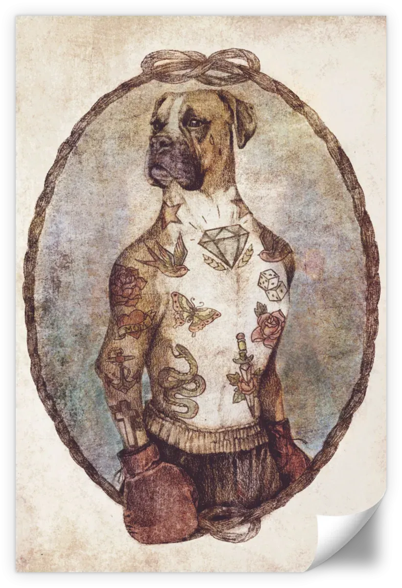 A Boxer Dog Wall Art