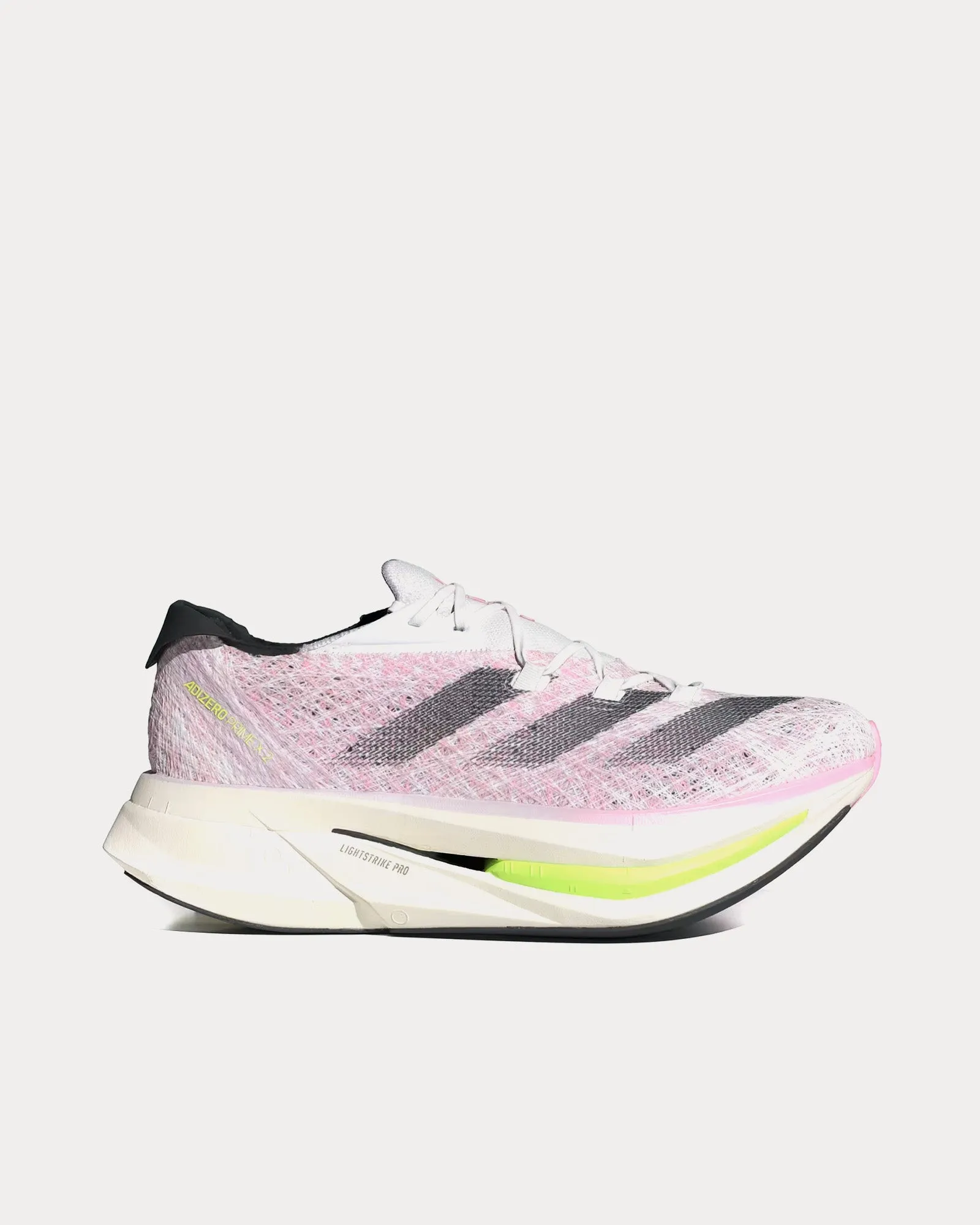 Adizero Prime X 2.0 Cloud White / Core Black / Pink Spark Running Shoes