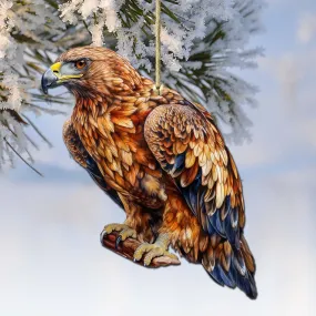 Alaskan Golden Eagle Wooden Ornaments by G.Debrekht - Wildlife Holiday Décor - 8710101-5