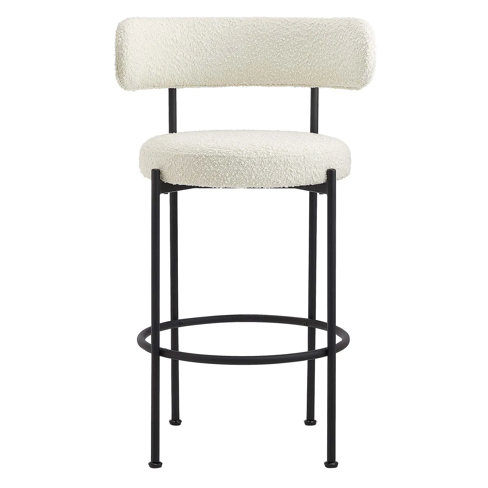 Albie Boucle Fabric Bar Stools - Set of 2 by Modway