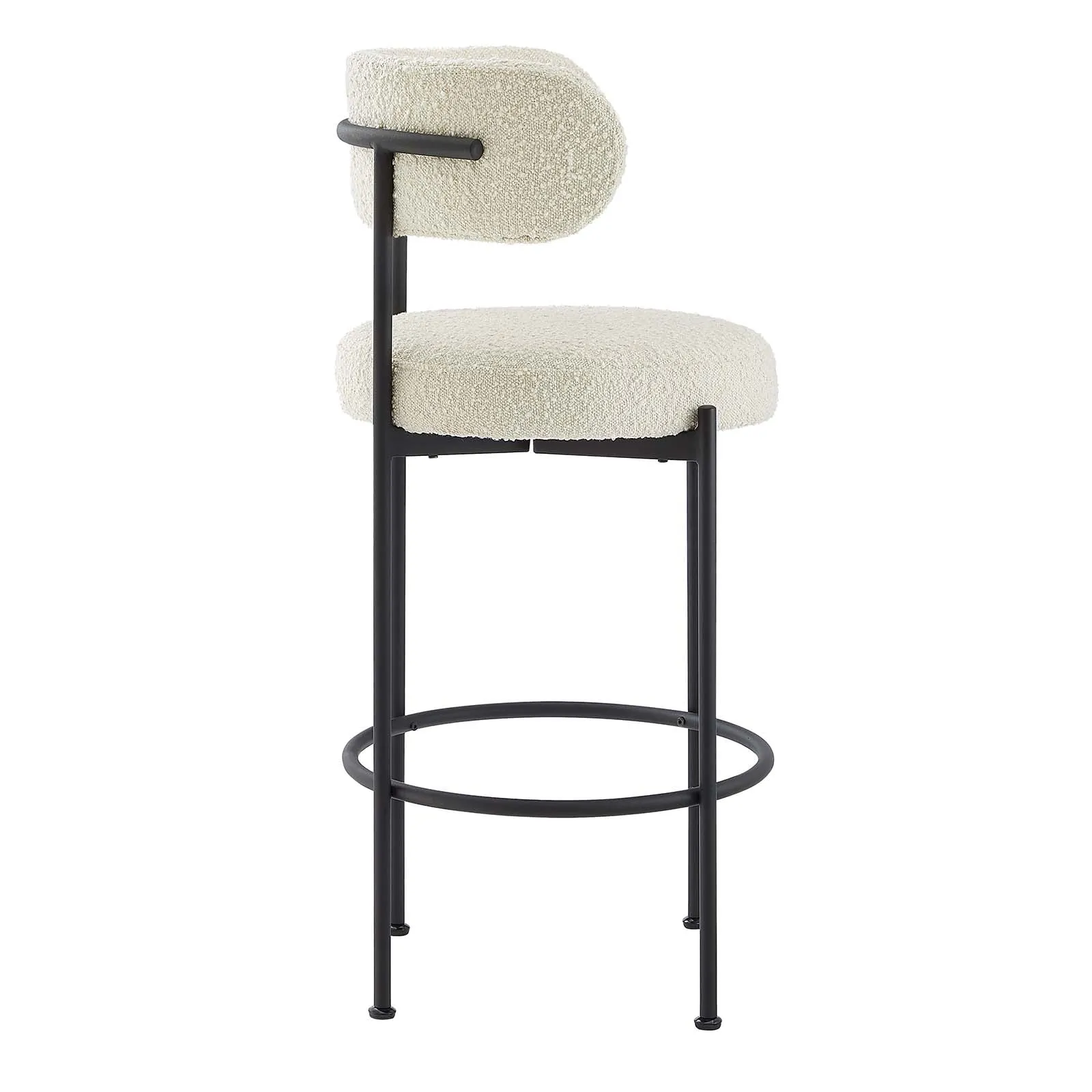 Albie Boucle Fabric Bar Stools - Set of 2 by Modway