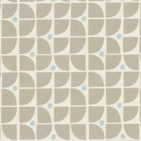 Aldo Fabric in Beige/White/Blue