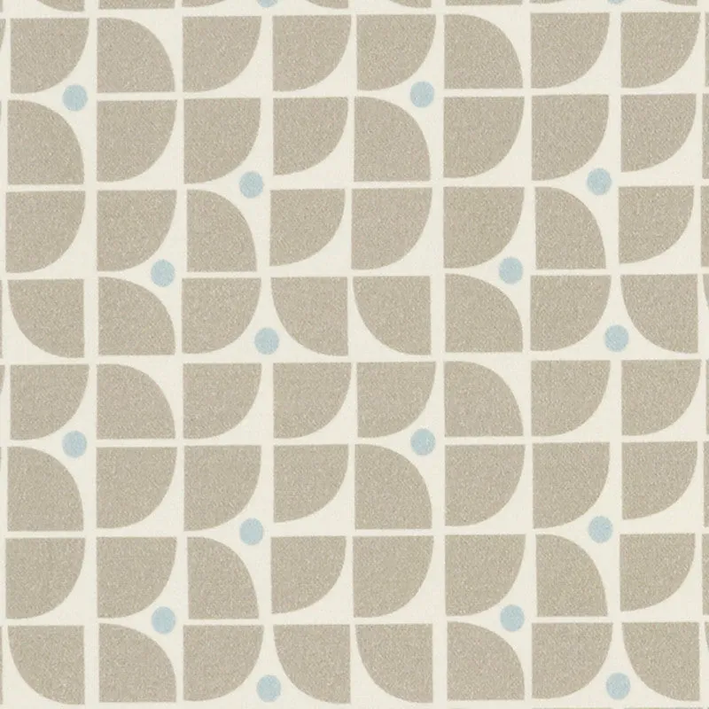 Aldo Fabric in Beige/White/Blue