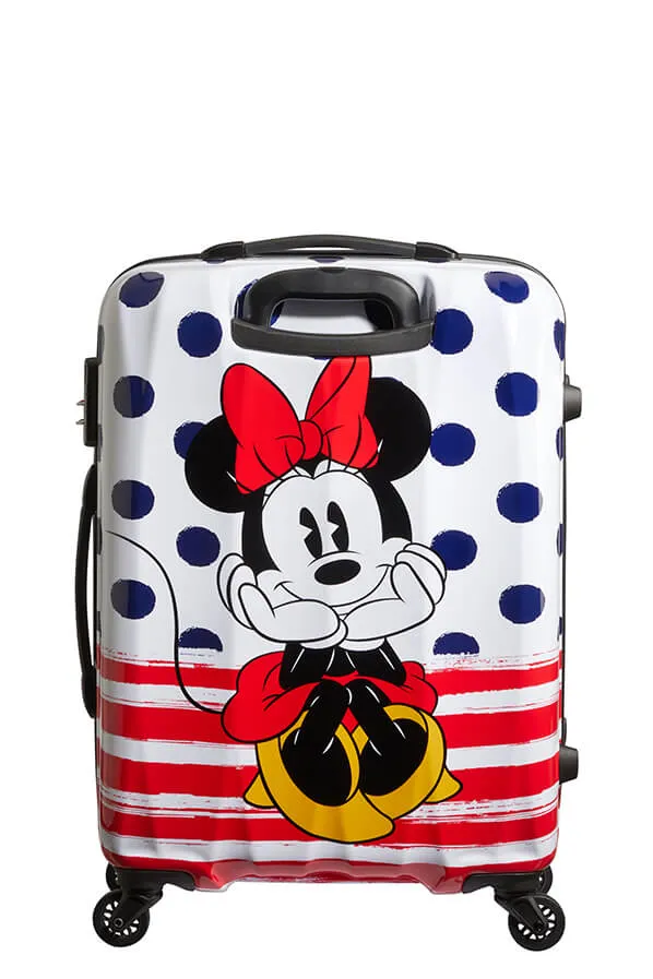 American Tourister Disney Legends Alfatwist 65cm Medium Spinner | Minnie Blue Dots