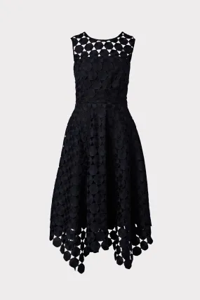 Annemarie Oversized Dot Embroidered Dress