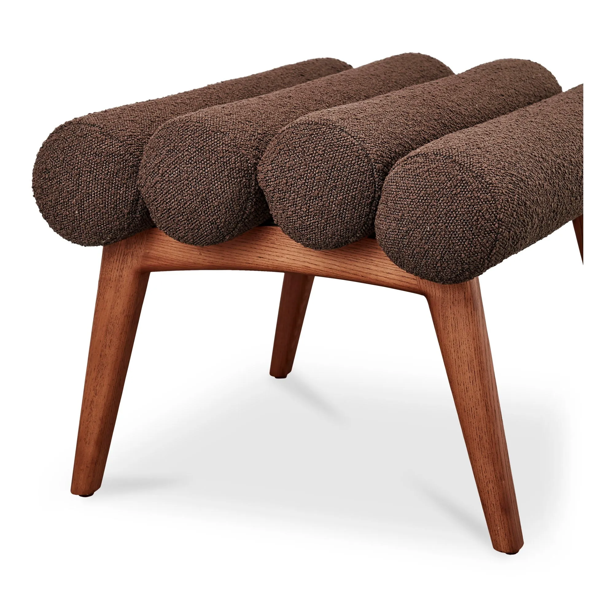 Arlo - Stool Performance Fabric - Dark Brown