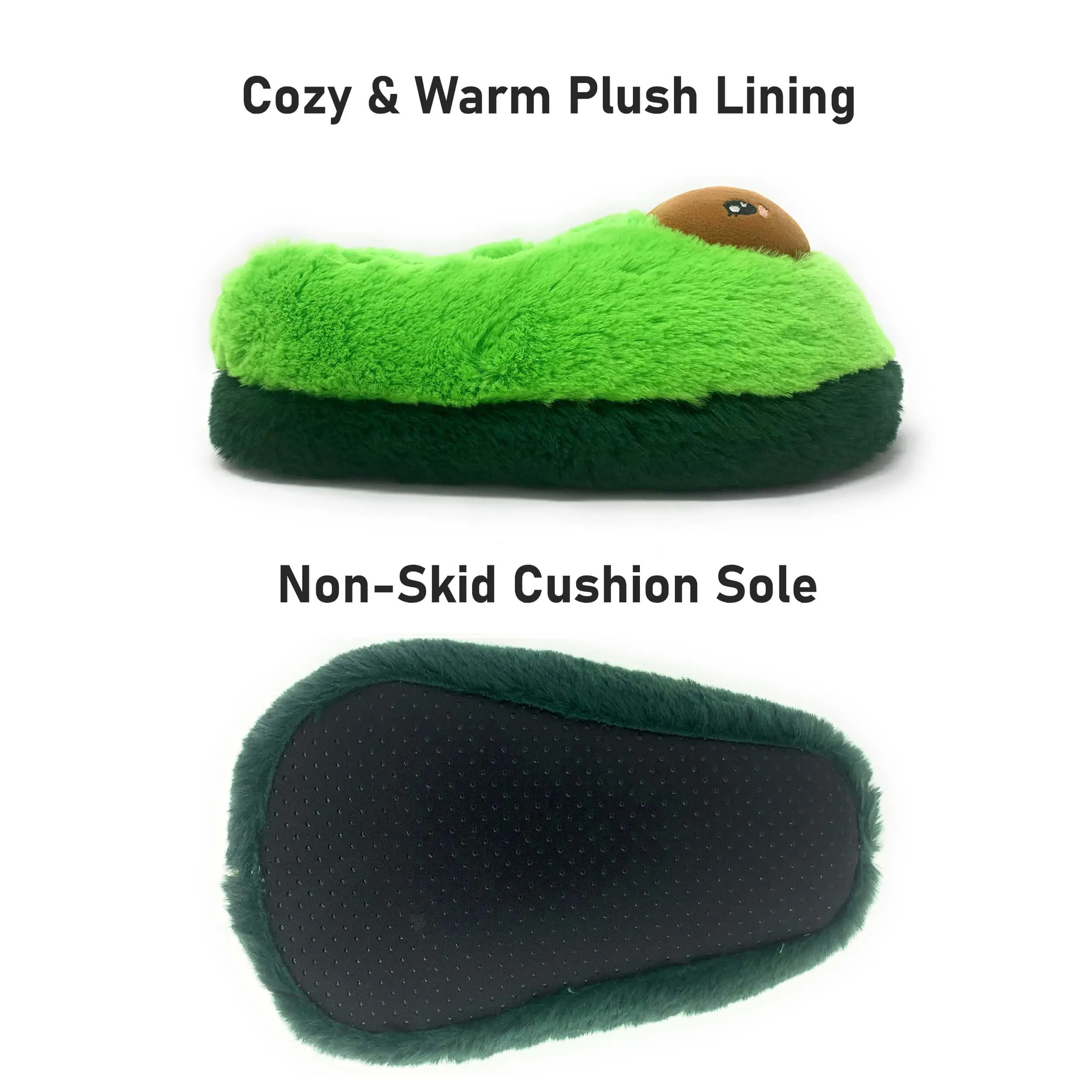 Avocuddle Fuzzy Slippers