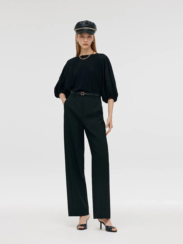 Basic High-Waisted Women Pants