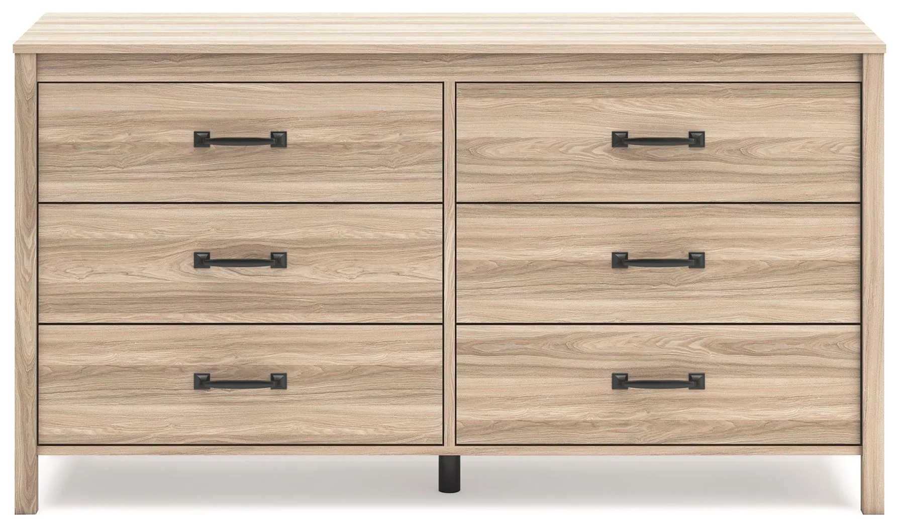 Battelle - Tan - Six Drawer Dresser