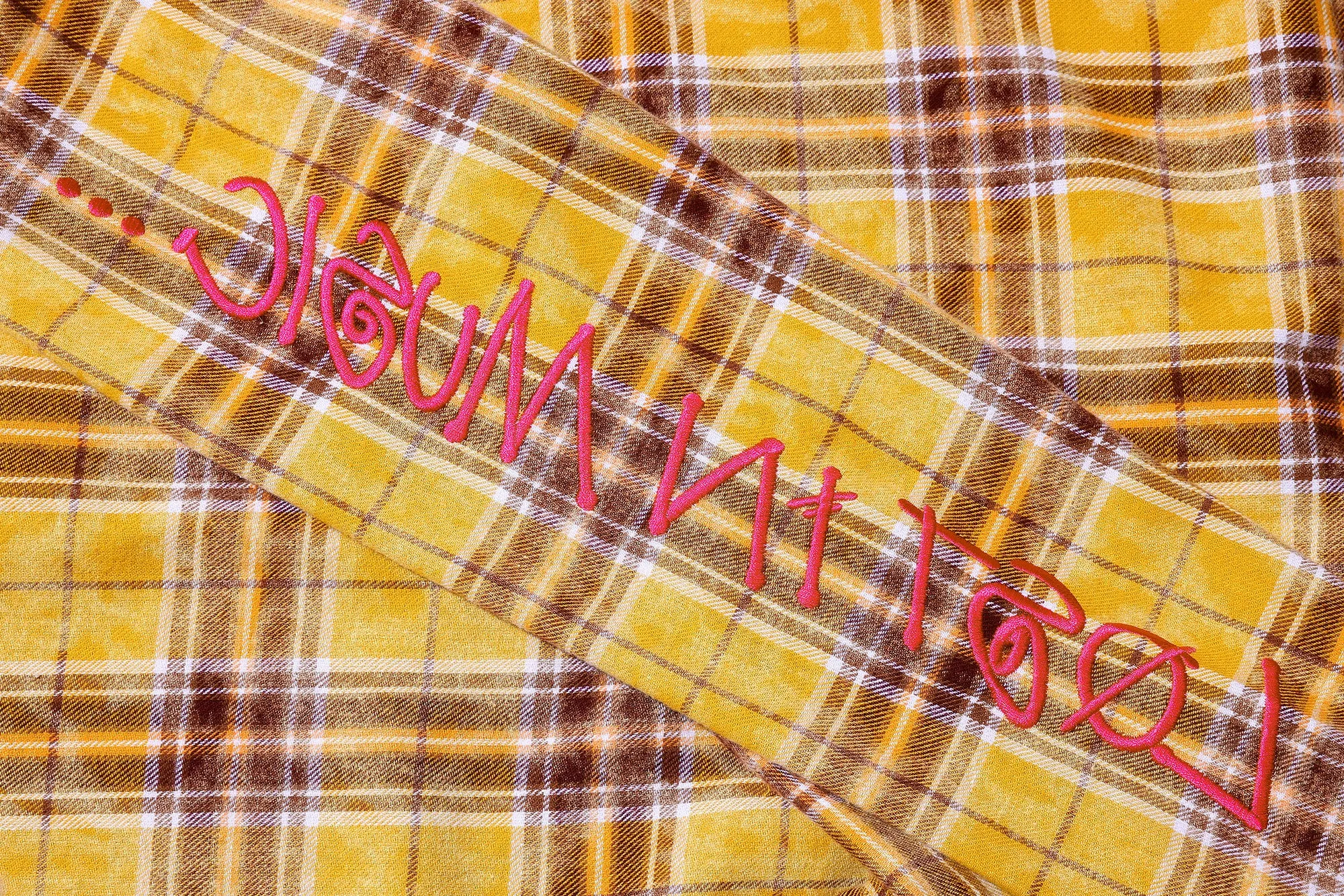 BEASTER Washed Haze Plaid Shirt