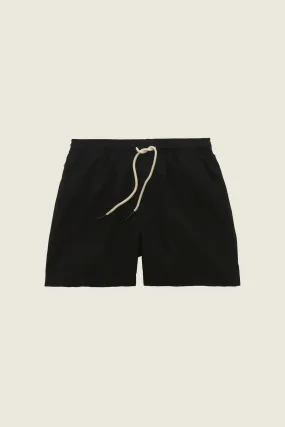 Black Linen Shorts