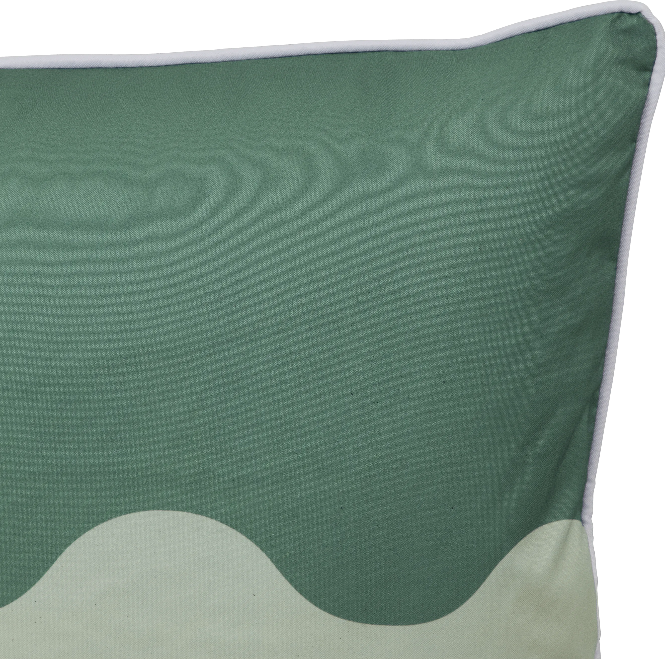 Bondi Wave Forest Sage - 45 x 45 cm Piped Outdoor Cushion