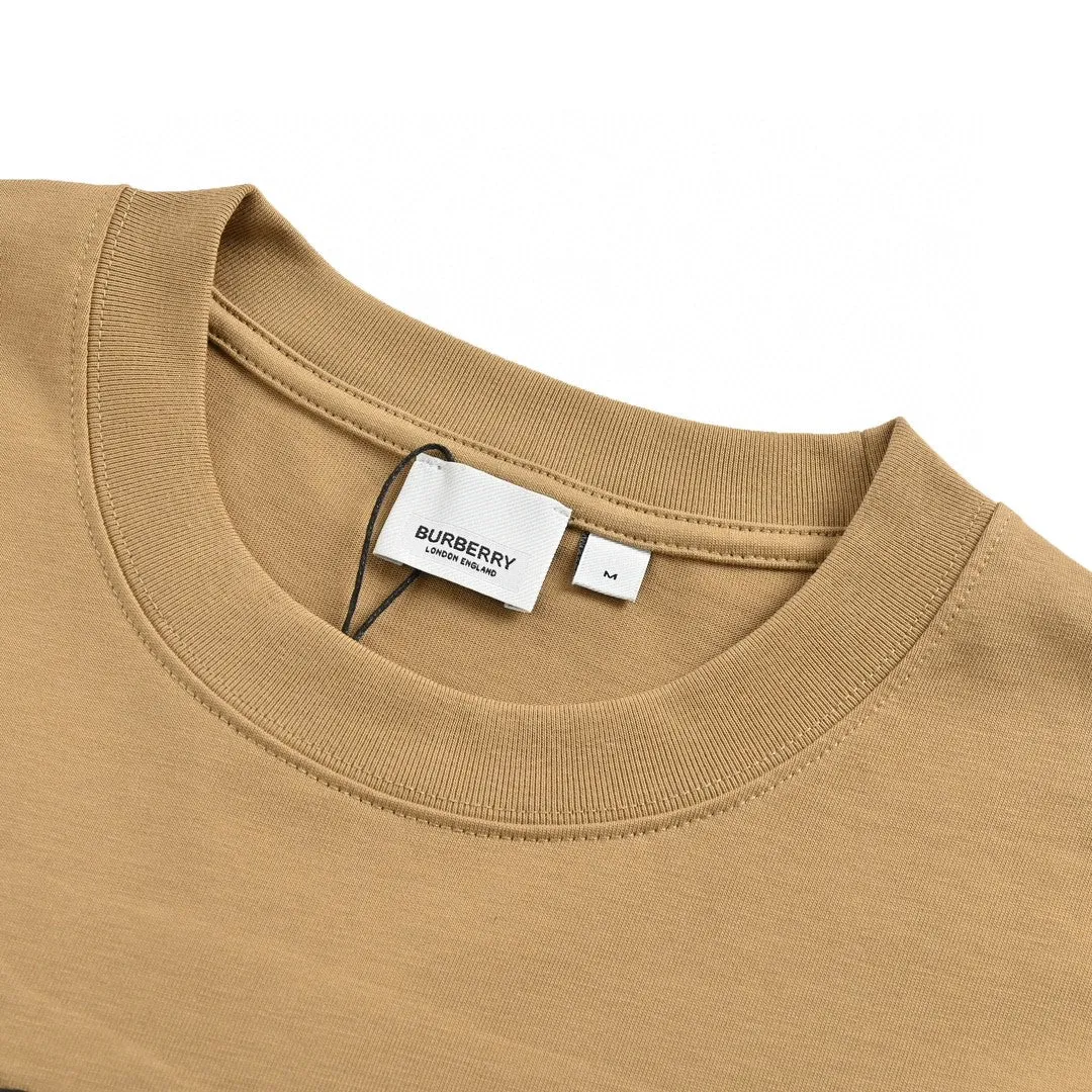 Burberry T-Shirt - Tan with Graphic Design