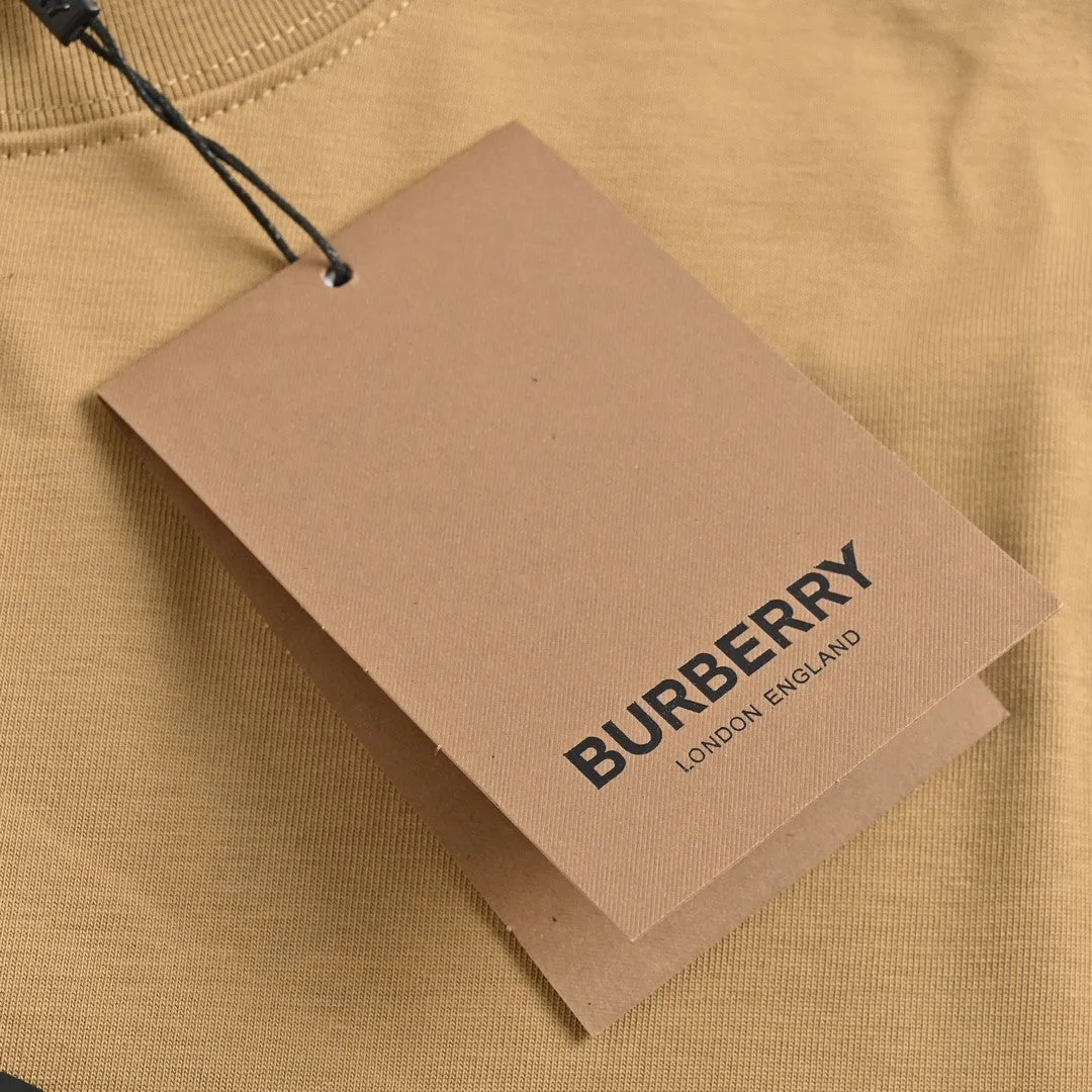 Burberry T-Shirt - Tan with Graphic Design