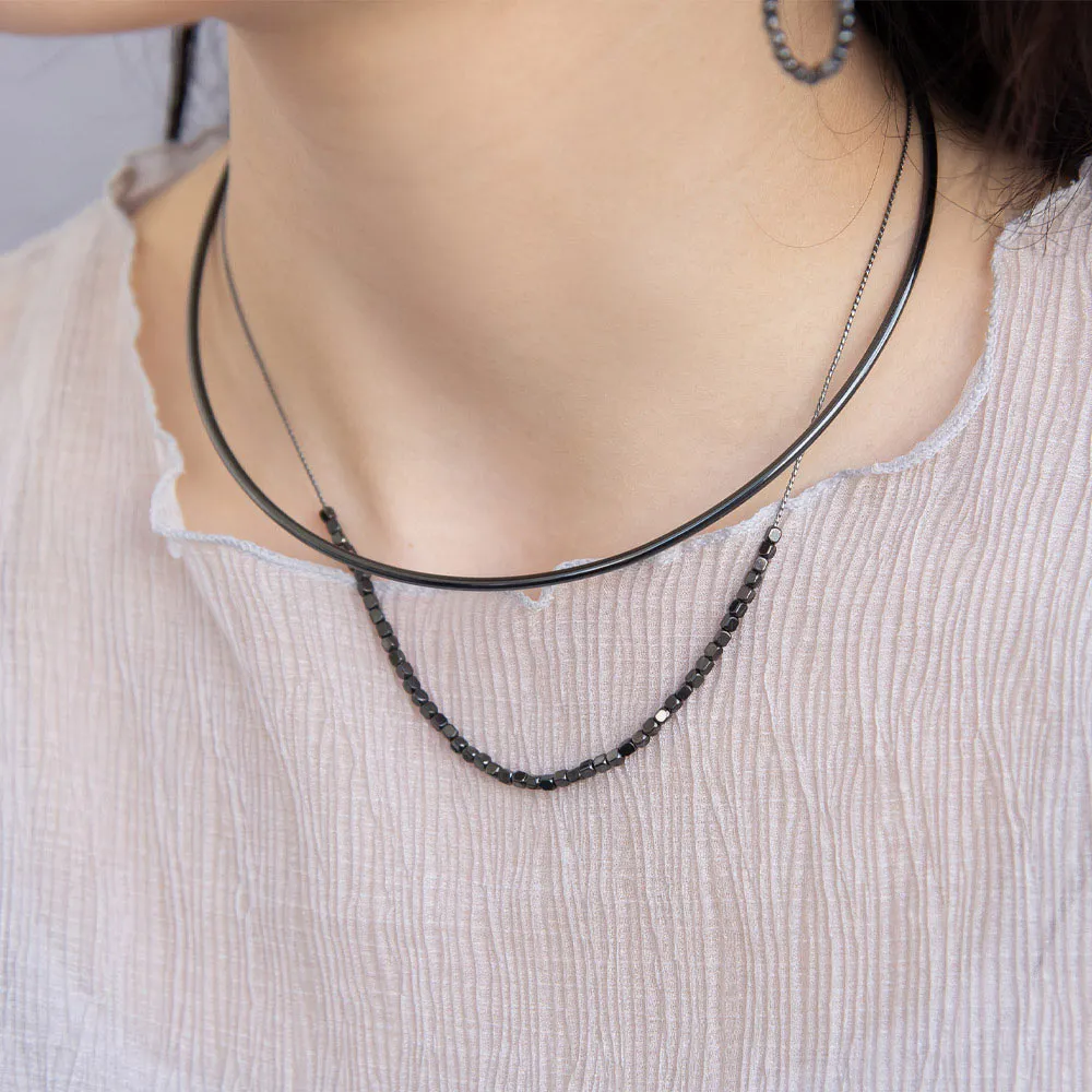 Chain and Cuff Layered Necklace