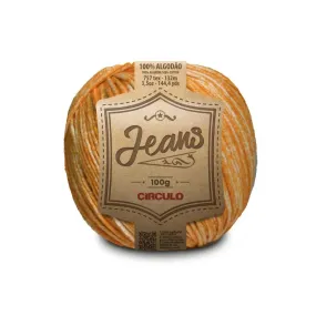 Circulo JEANS 100% Cotton yarn 132m - 100g, Color Dark Cheddar (387851-8747)