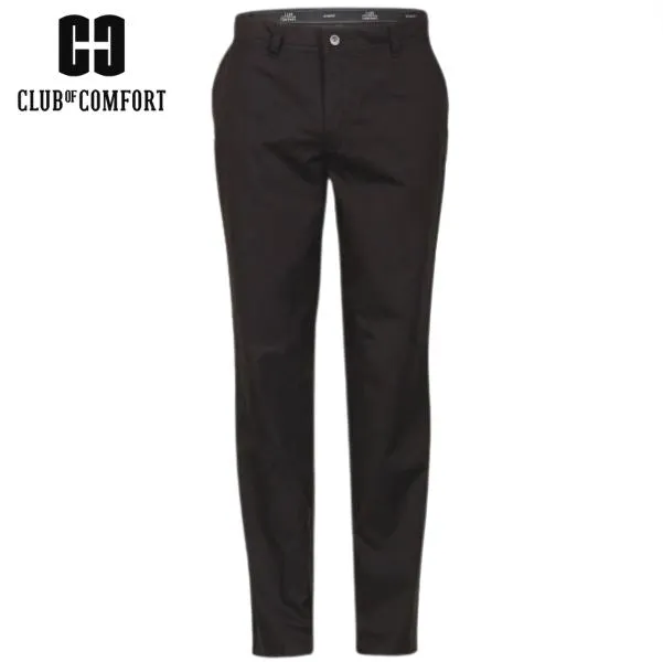 Club Of Comfort Black X-Tall Chinos Black