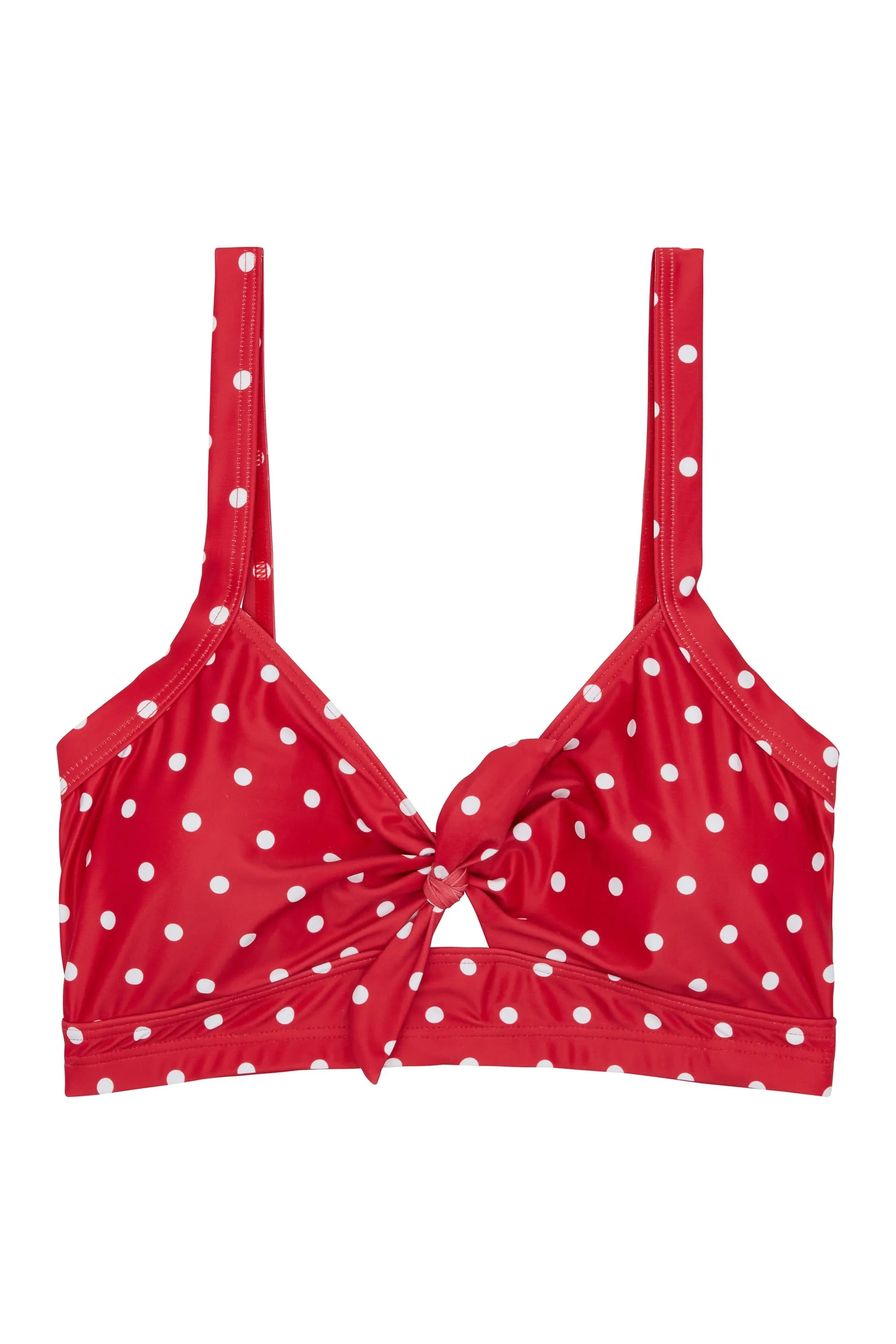 Collectif Polka Dot Knot Bikini Top