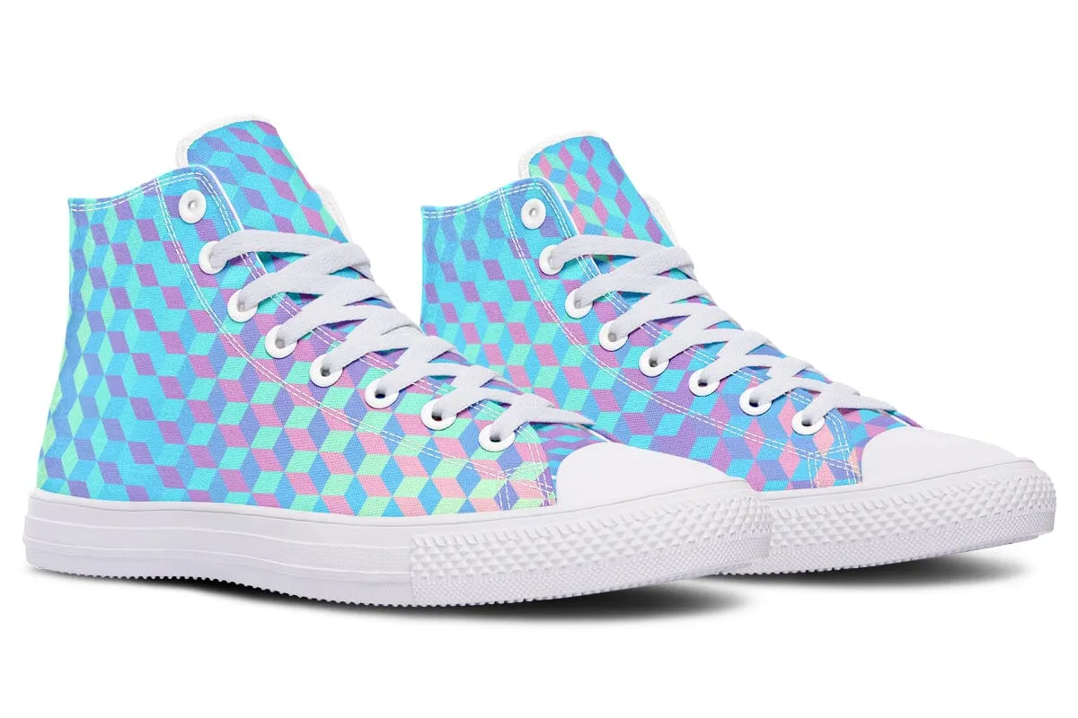 Colorful 3D High Top Shoes