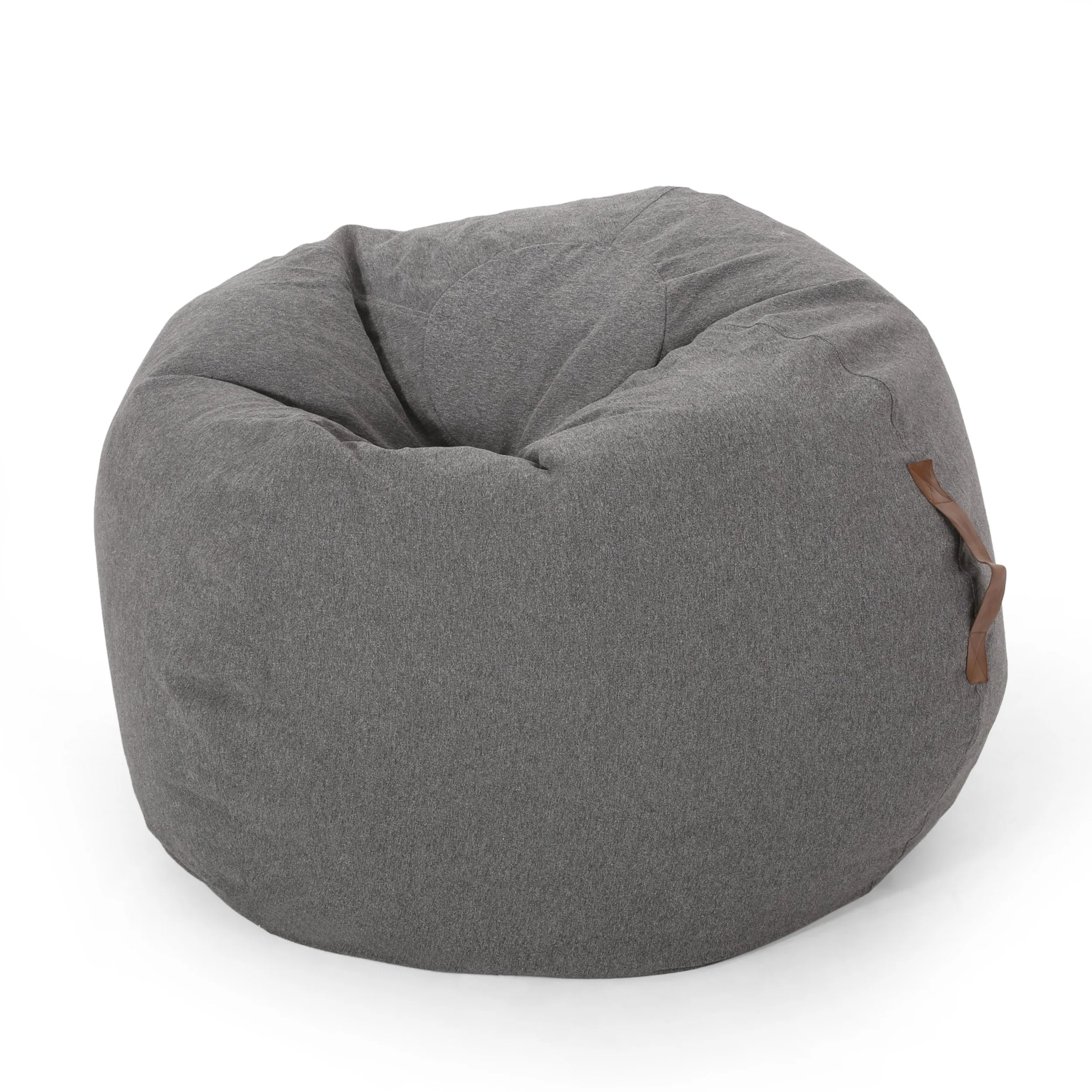 Contemporary 5 Foot Bean Bag with Vinyl Straps - NH212413