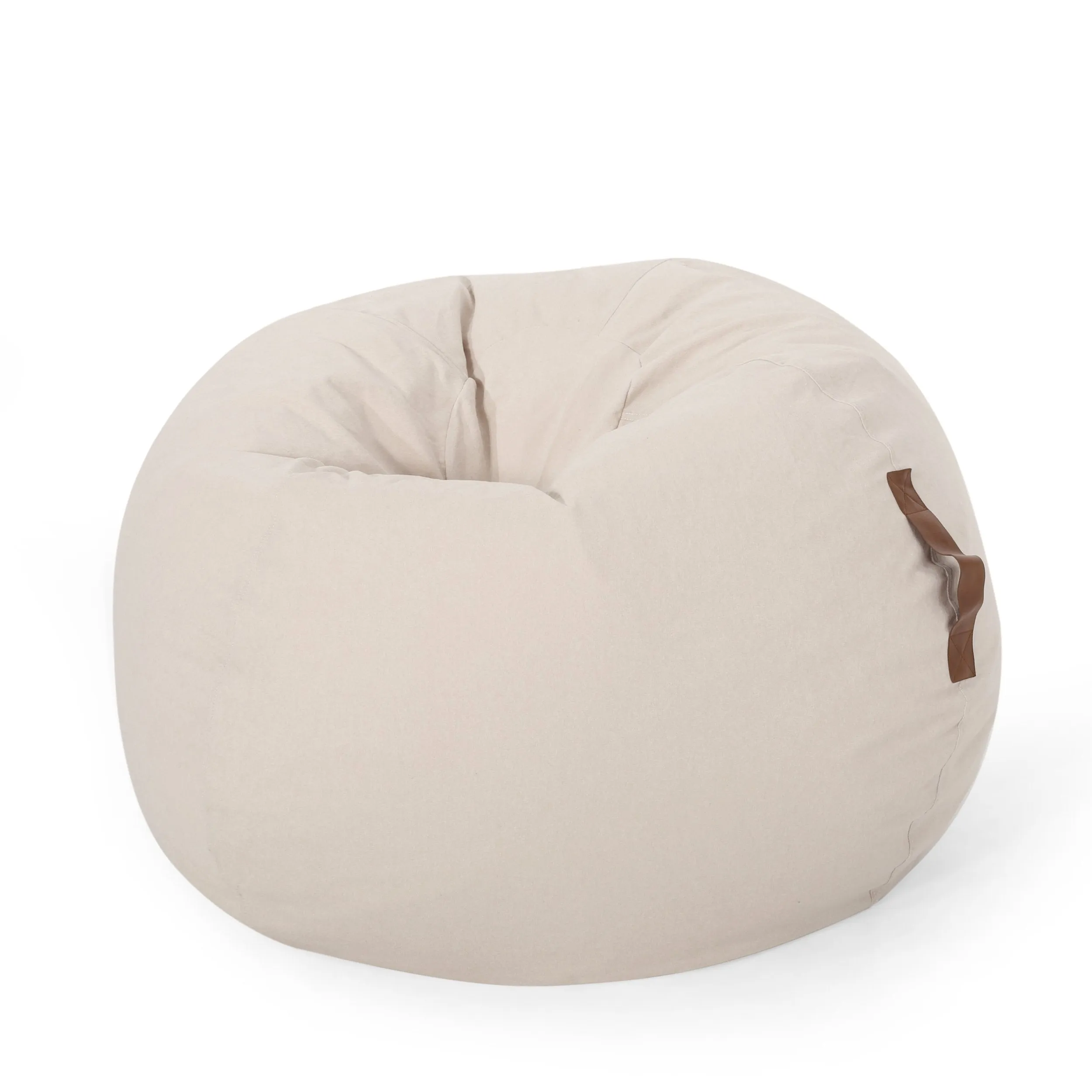 Contemporary 5 Foot Bean Bag with Vinyl Straps - NH212413