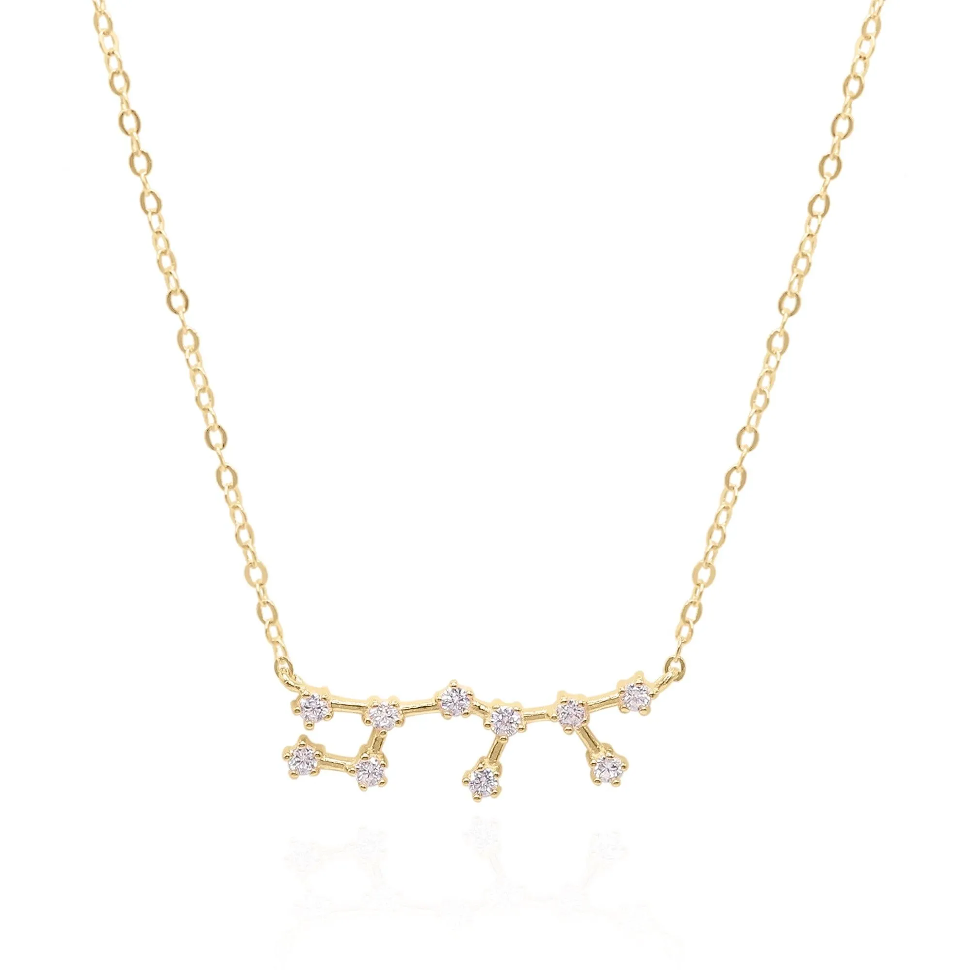 Esphyr Constellation Zodiac Necklace | 18K Gold Plated