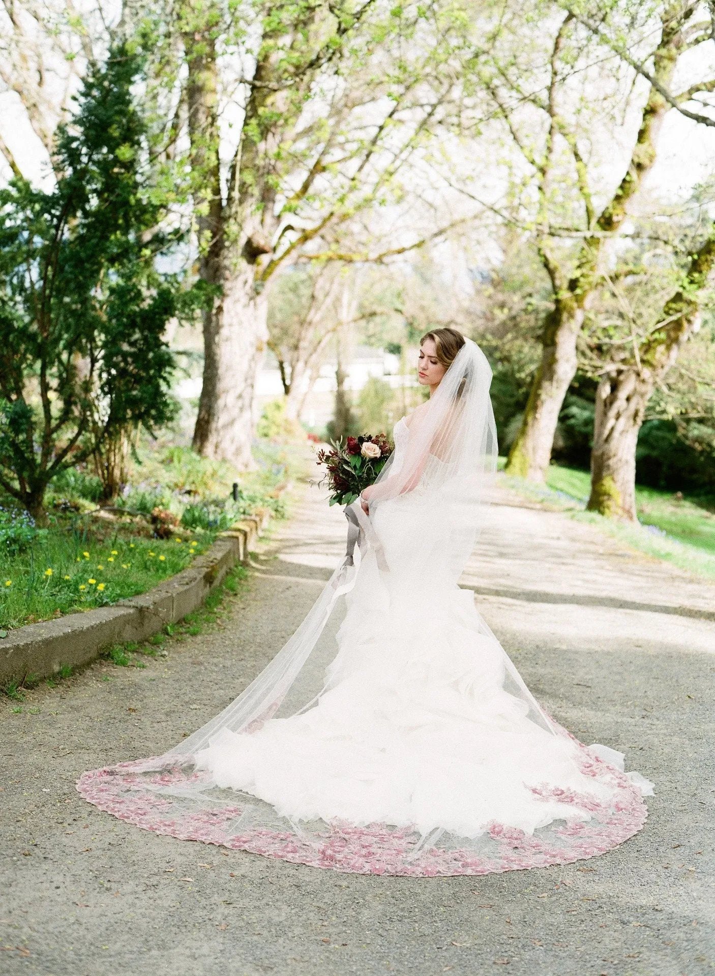 FREYA Couture Beaded Cathedral Veil