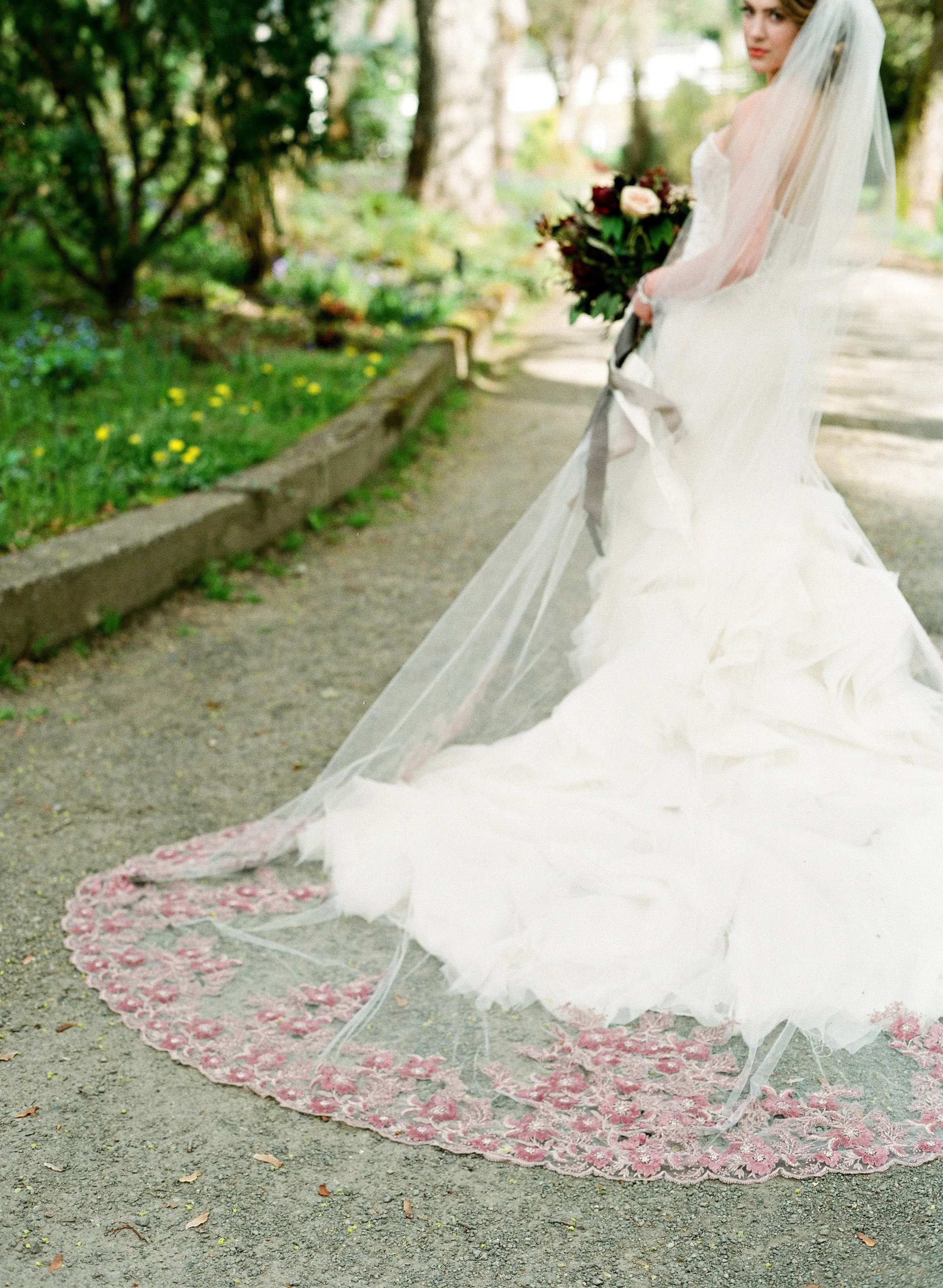 FREYA Couture Beaded Cathedral Veil