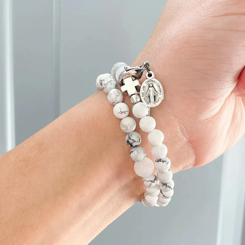 Glory | Stretch & Wrap Rosary Bracelet - Small