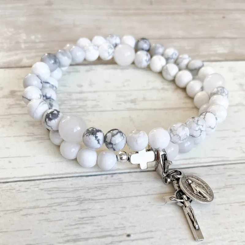 Glory | Stretch & Wrap Rosary Bracelet - Small