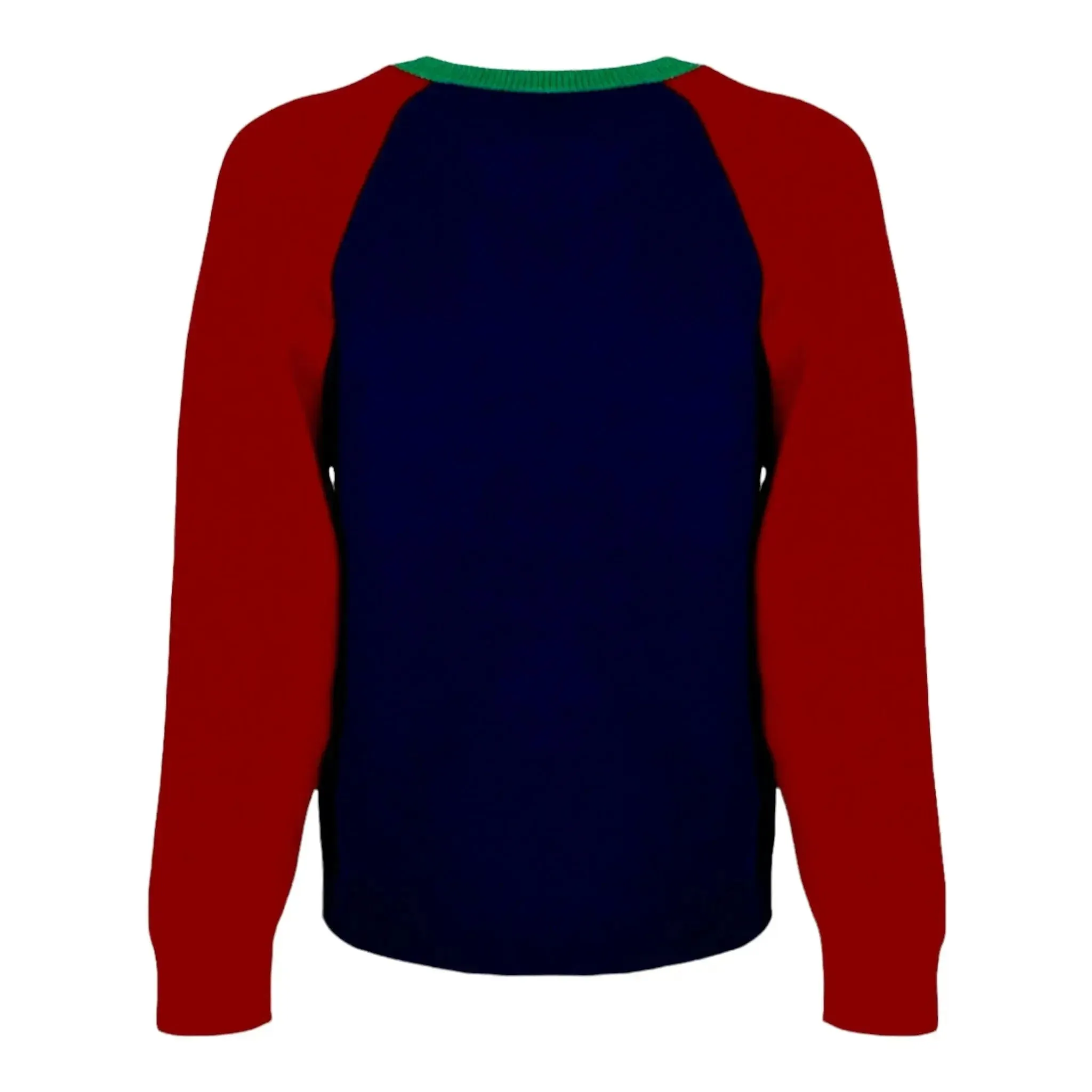 Gucci V-Neck Wool Sweater With Lyre Patch