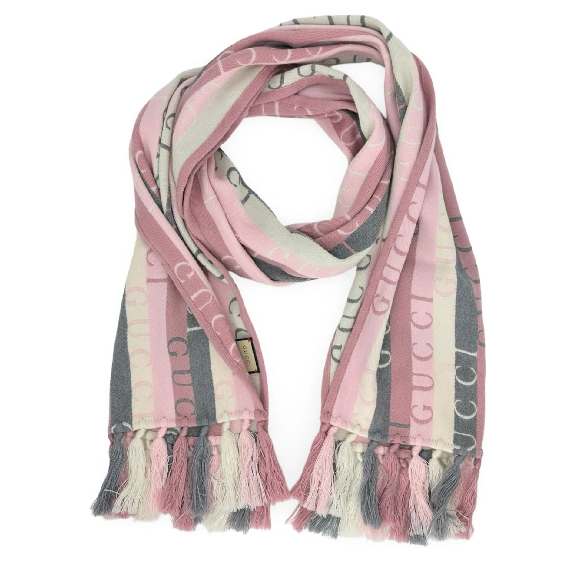 GUCCI: Wood Stripes Scarf