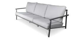 Havana 3 Seater in Gunmetal with Charcoal Rope Inlay and Olefin Cushions