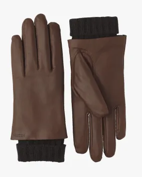 Hestra Womens Megan Wool Lined Hairsheep Leather Gloves - Chestnut