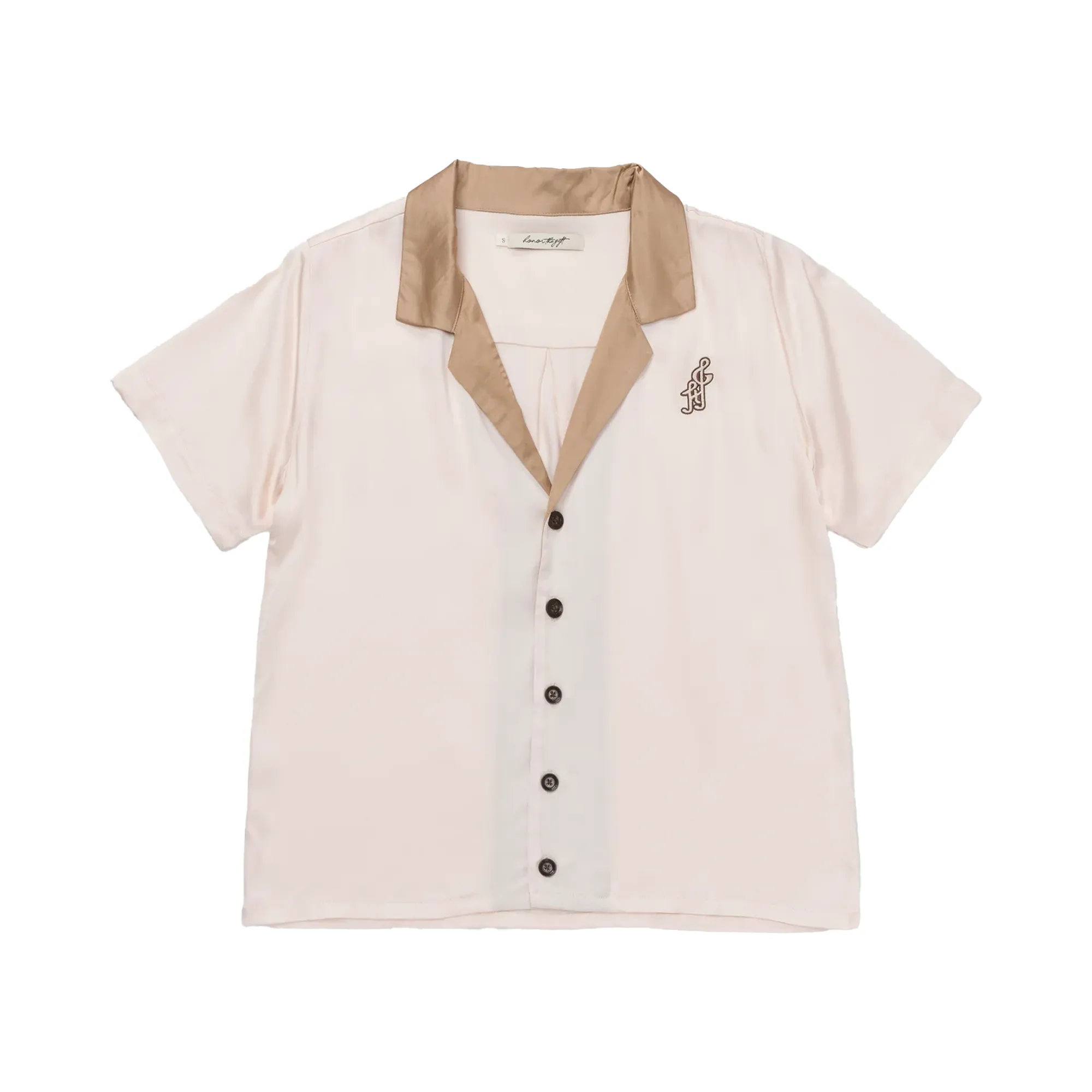 Honor The Gift Womens Notes Camp Shirt Cream