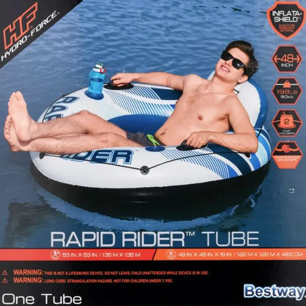 Inflatables and Rafts Bestway 53" Rapid Rider I River Float Tube Ring