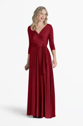 Iris Maxi Petite Ruby Red / XS/S - Formal Floor Length Convertible Dresses