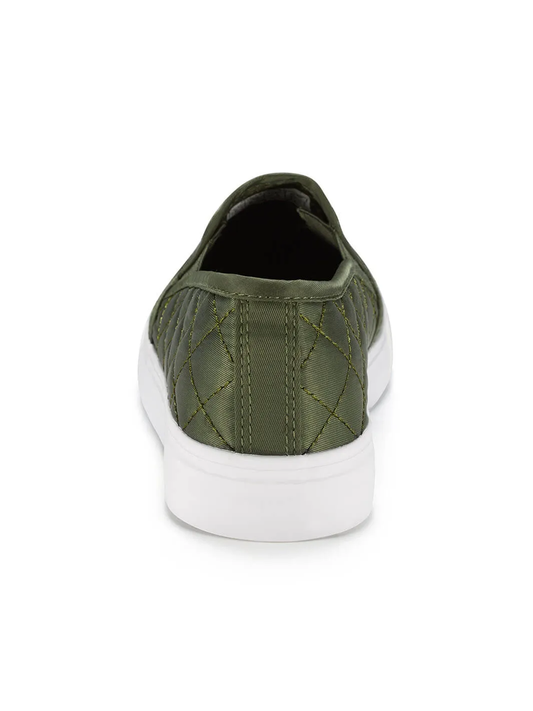 JENN ARDOR Women Diamond Slip-On Sneakers