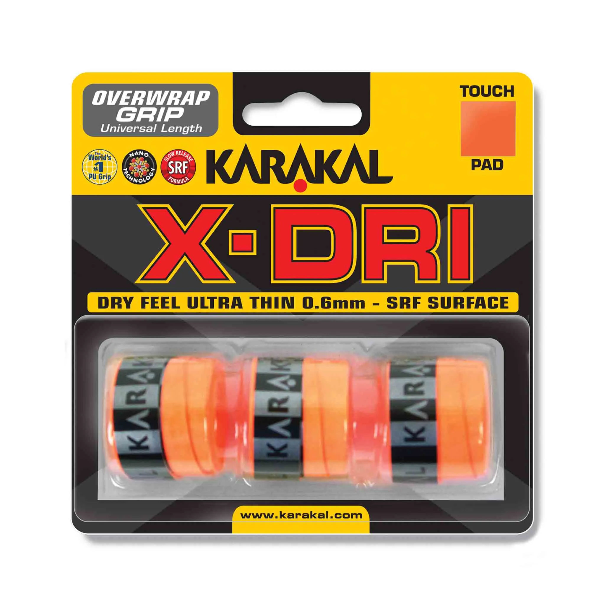 Karakal X-Dri Overwrap Grip - Pack of 3