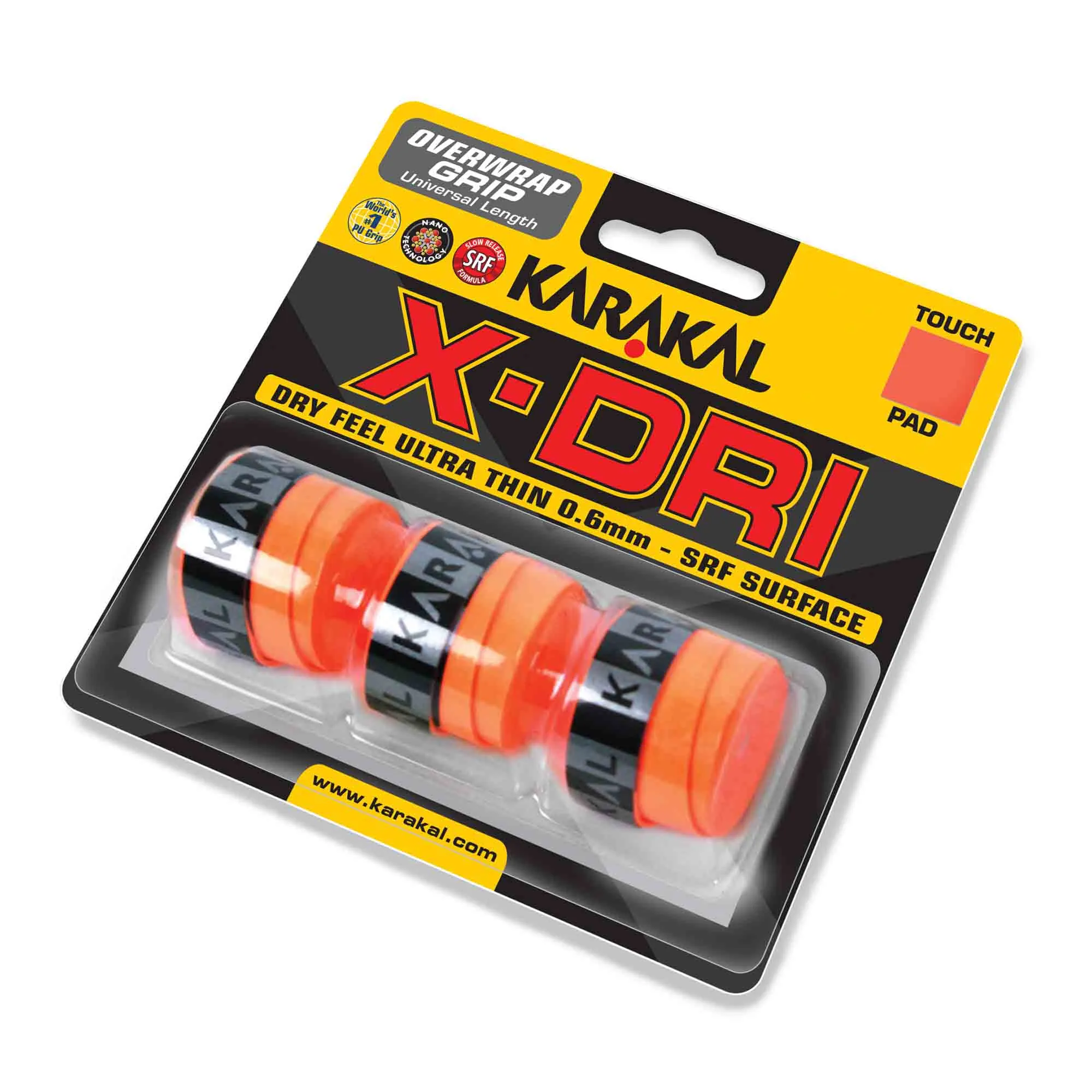 Karakal X-Dri Overwrap Grip - Pack of 3