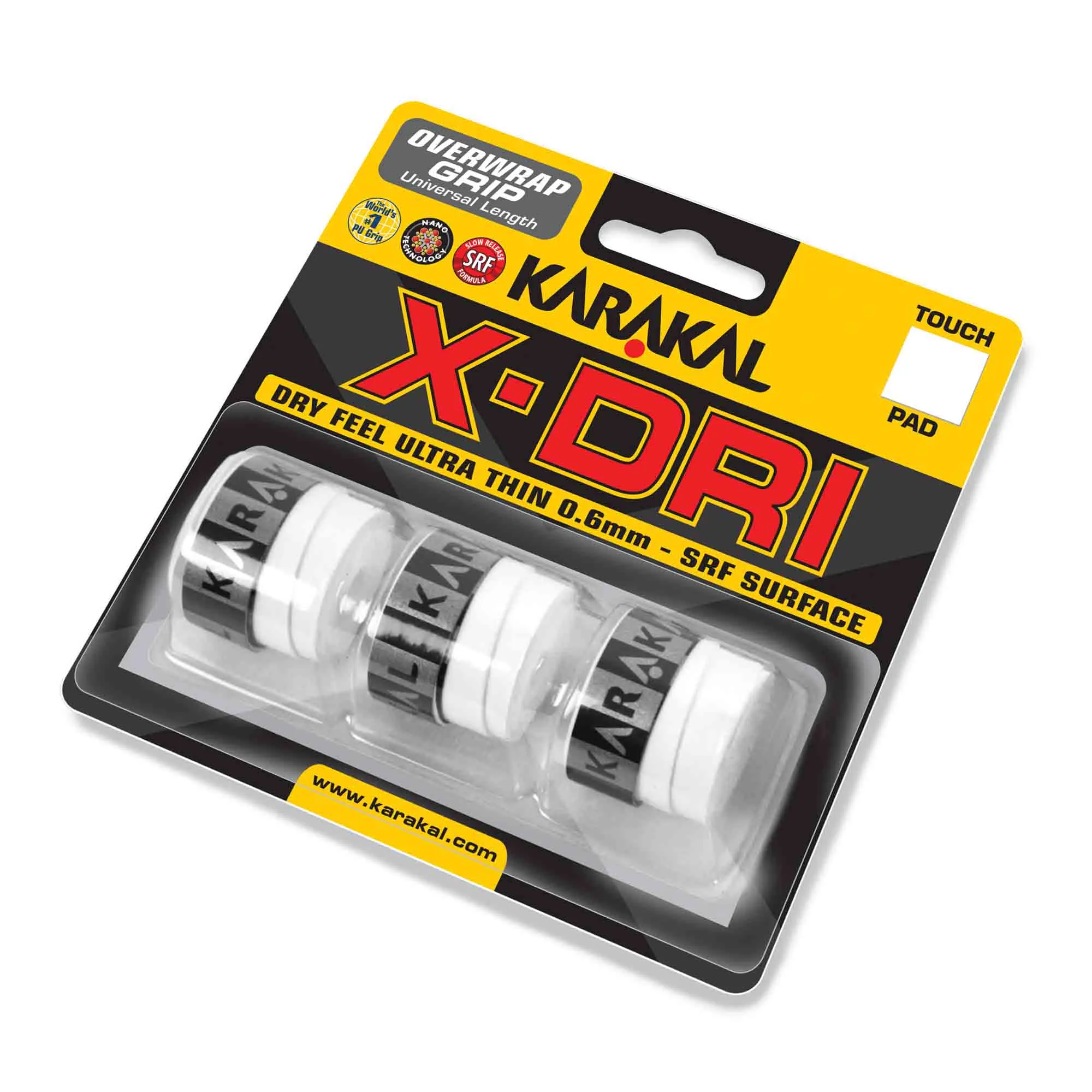 Karakal X-Dri Overwrap Grip - Pack of 3