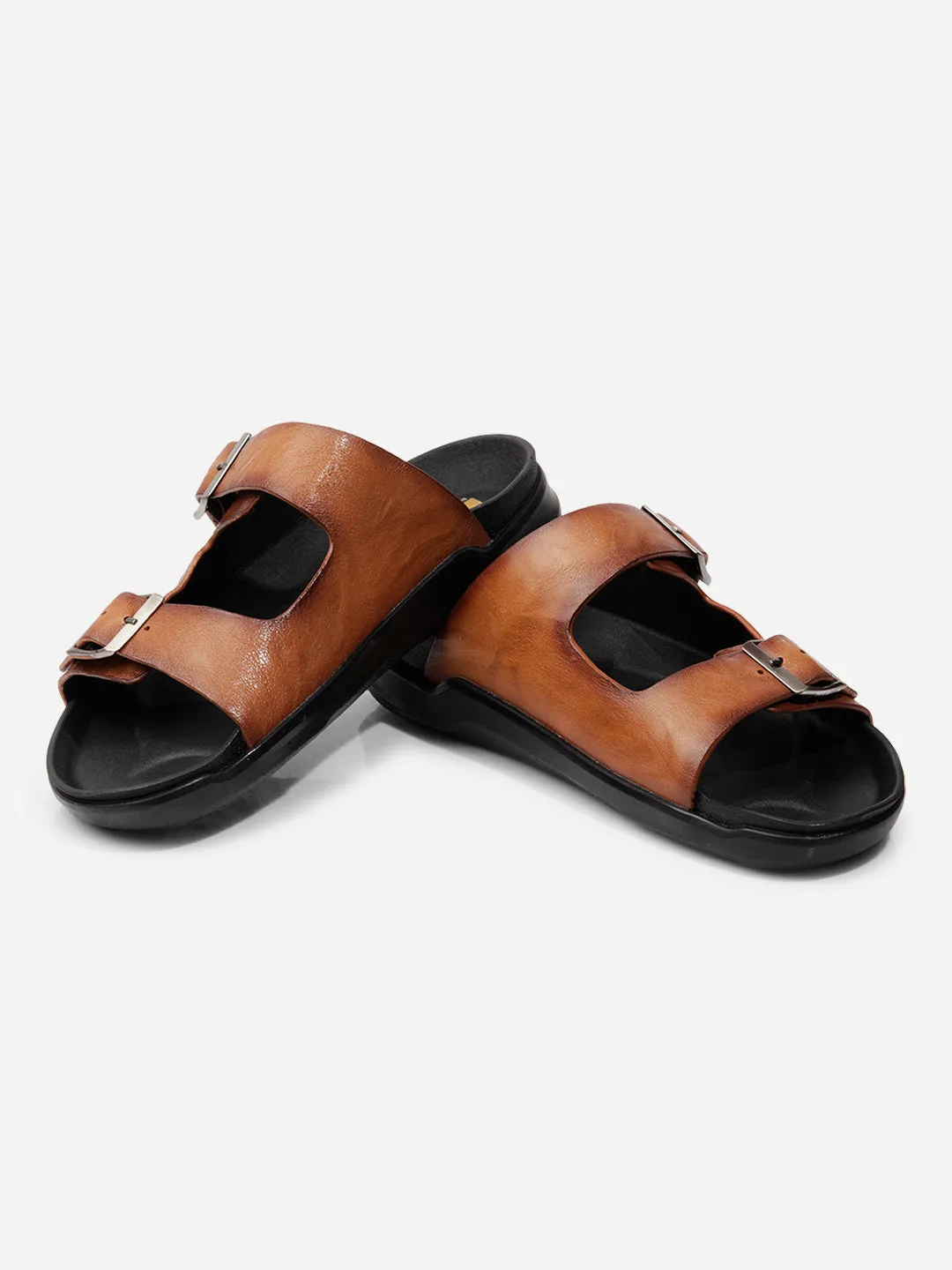 Men Tan Sandal / Slipper (ID4224)