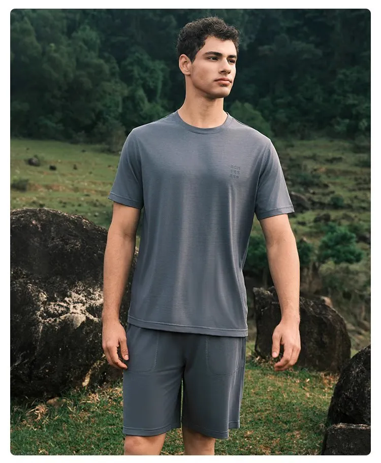 Men's Diatom Cool-Sense Anti-Bacterial Cotton Modal Sleepwear set